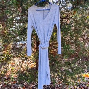 Gap Sweater Dress, Grey, M, Can be Maternity or Not, Attached Belt.